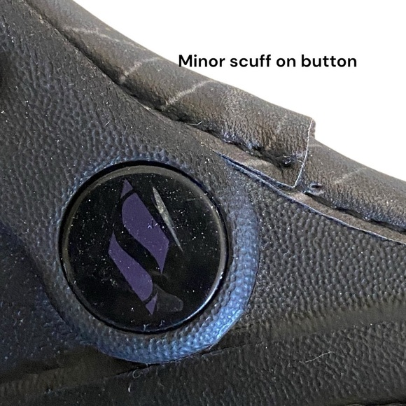 SKECHERS MAX CUSHIONING PLATFORM Faux Fur Lined Foamies Mules Size 10 Gothic - Picture 15 of 15